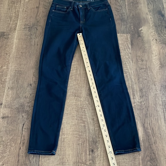 J. Crew Toothpick Jeans Size 27 dark navy blue wash EUC - Picture 6 of 9